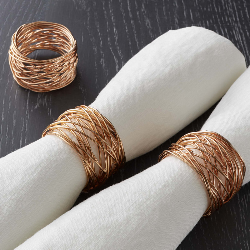 Modern Rustic Interiors Round Wire Napkin Rings & Reviews Wayfair